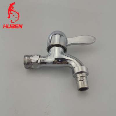 fast open cartridge washing machine bibcock tap zinc alloy chromed water faucet